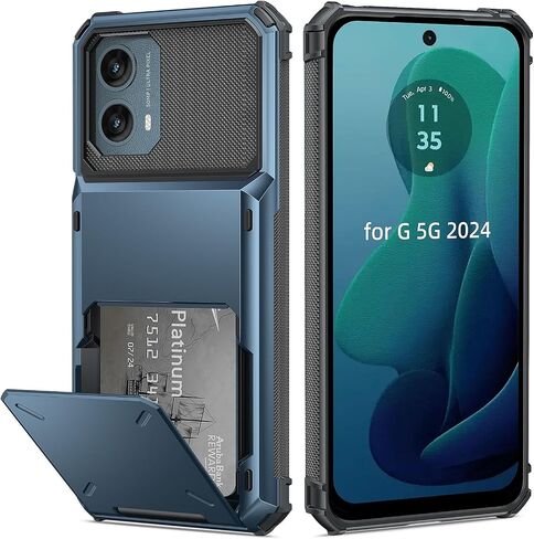 for Moto G 5G 2024 Wallet Case,5 Credit Card Holder for Motorola G in Kuwait
