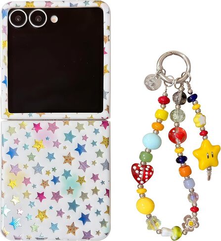 Y2K Star Cute Case for Samsung Galaxy Z Flip 7 with Chain in Kuwait
