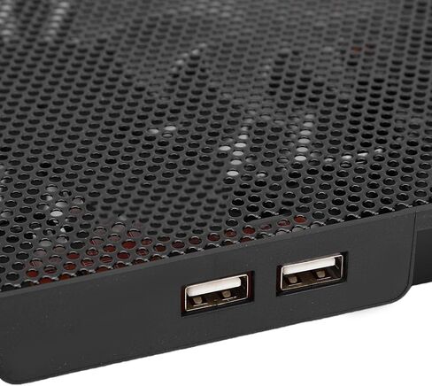 Laptop Cooling Pad Dual Fans Height Adjustable 12-17 Inch in Saudi Arabia