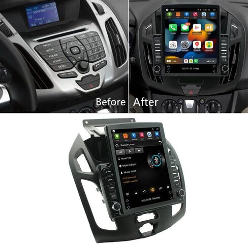 4+64GB Radio Upgrade for Ford Transit Connect 2014 2015 2016 2017 2018, 9.7'' Touch Screen Head Unit with Wireless Carplay Android Auto GPS, WiFi, BT, Mic Backup Camera in Kuwait