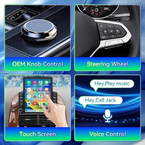 Android 15 Car Radio Stereo Compatible with Toyota Sienna 2004-2010,9.7 Inch Touchscreen,Car Stereo Support Wireless Carplay & Android Auto,Bluetooth/GPS/WiFi/Mirror Link/Backup Camera/SWC/FM in Kuwait