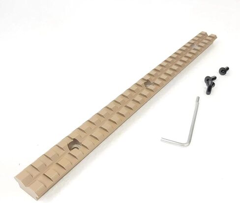 10" Long Picatinny Rail Mount Base Tan Color CNC Machining in Kuwait
