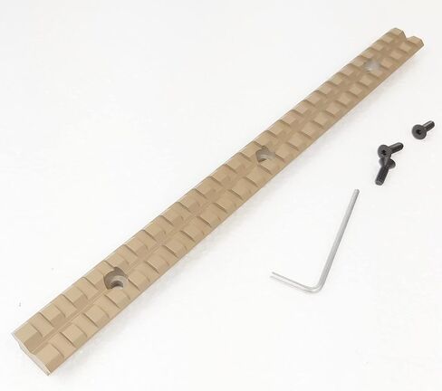 10" Long Picatinny Rail Mount Base Tan Color CNC Machining in Kuwait