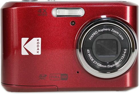 Kodak PIXPRO FZ45 16MP 4X Zoom Digital Camera (Red) (FZ45RD) + Case Bundle in Kuwait