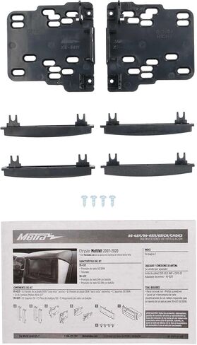 Metra Electronics 95-6511 Double-DIN Radio Installation Dash Kit Fits Select 2007-Up Chrysler Vehicles Black in Kuwait