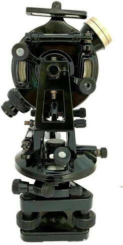 Manual Optical Theodolite Survey Instrument Aluminum Body Black with Carry in Kuwait