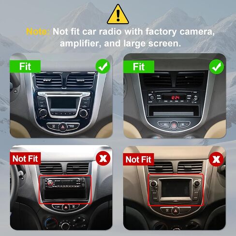 Linux Double Din Car Stereo for Hyundai Accent Verna Solaris 2010-2016 with 9 Inch Touchscreen Radio Built-in Wireless Carplay/Android Auto/Bluetooth/FM/AUX-in/Steering Wheel Controls/Backup Camera in Kuwait