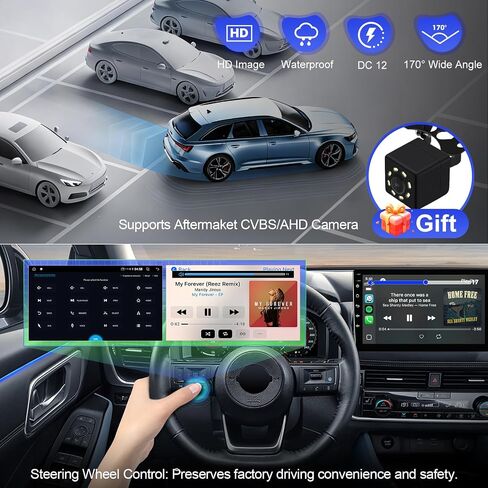 Linux Double Din Car Stereo for Hyundai Accent Verna Solaris 2010-2016 with 9 Inch Touchscreen Radio Built-in Wireless Carplay/Android Auto/Bluetooth/FM/AUX-in/Steering Wheel Controls/Backup Camera in Kuwait