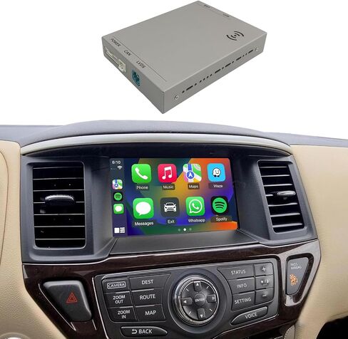 Wireless CarPlay & Android Auto Retrofit Kit for Nissan Pathfinder 2013-2016, Check Car Settings Menu Icon Before Buying in Kuwait