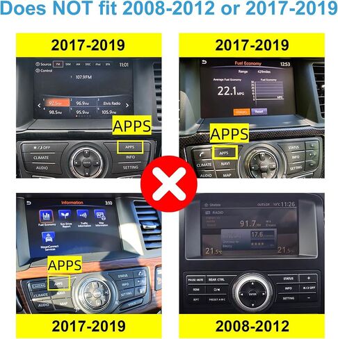 Wireless CarPlay & Android Auto Retrofit Kit for Nissan Pathfinder 2013-2016, Check Car Settings Menu Icon Before Buying in Kuwait
