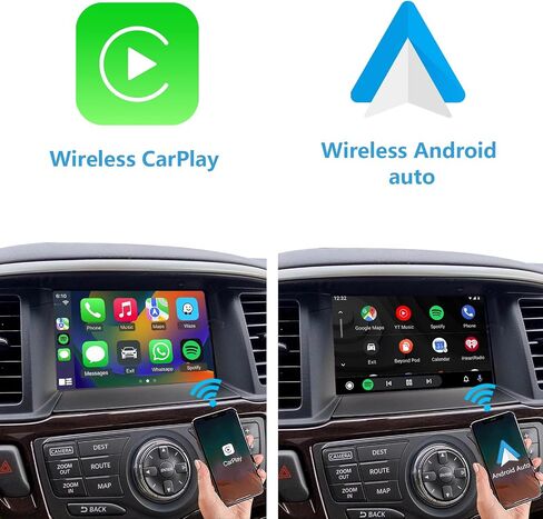 Wireless CarPlay & Android Auto Retrofit Kit for Nissan Pathfinder 2013-2016, Check Car Settings Menu Icon Before Buying in Kuwait