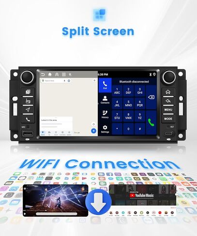 [4GB+64GB] Car Stereo for Jeep Wrangler 2007-2017 in Kuwait