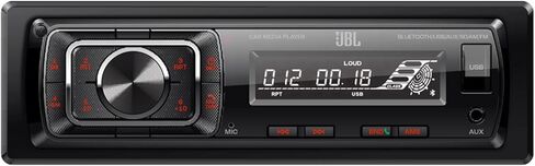 JBL Celebrity150 Single DIN Bluetooth Car Stereo Receiver w/USB/AUX/SD, Sub Output + 4X Audiobank 6.5" Coaxial Speakers (1100W Max Combined Power) - Car Audio Upgrade Package in Kuwait
