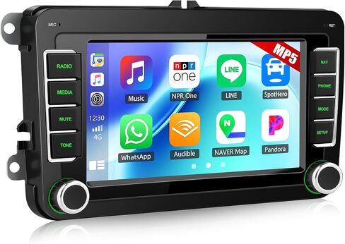 Car Stereo for Volkswagen VW Jetta 2006-2015, Wireless CarPlay Android Auto in Kuwait