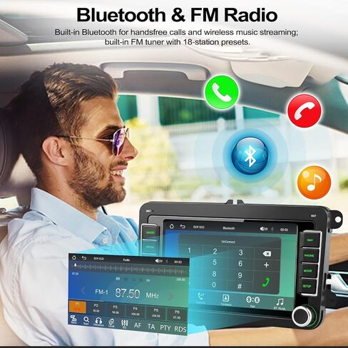 Car Stereo for Volkswagen VW Jetta 2006-2015, Wireless CarPlay Android Auto in Kuwait
