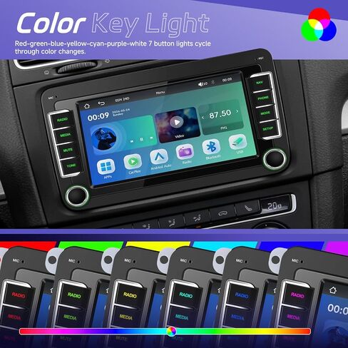 Car Stereo for Volkswagen VW Jetta 2006-2015, Wireless CarPlay Android Auto in Kuwait