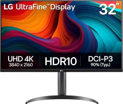 LG 32UR550K-B 32-inch Ultrafine 4K UHD (3840 x 2160) Computer Monitor, HDR10, 60Hz, HDMI, DisplayPort, Tilt/Height/Pivot Adjustable Stand, Black in Kuwait