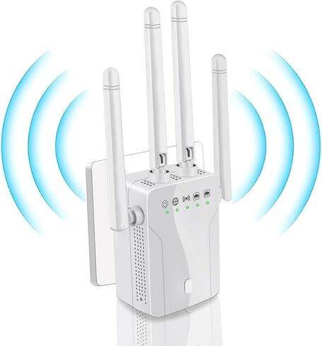 WiFi Extender Signal Booster 2026 Internet Repeater for Home Long Range Covers Up 8470 Sq. Ft. for Apartment Basement Office House in Kuwait