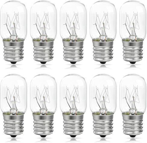 10PCS 10692 Microwave Bulb E17 T7 25W 110-130V Wide Voltage Compatible with GE, Whirlpool, Maytag, Amana Appliance Bulb in Kuwait