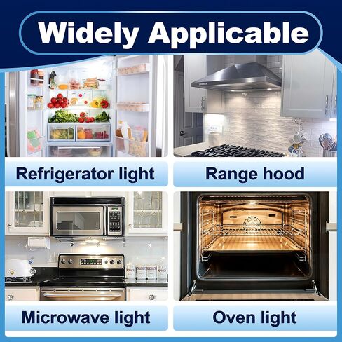 10PCS 10692 Microwave Bulb E17 T7 25W 110-130V Wide Voltage Compatible with GE, Whirlpool, Maytag, Amana Appliance Bulb in Kuwait