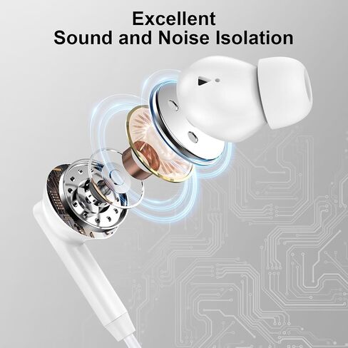 Type C Headphones Wired Earbuds for iPhone 17e 17 Pro Max 17 16e 16 Pro Max in Kuwait