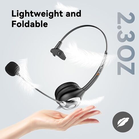 Wantek Headset with Microphone for PC Wired Headphones - USB C 3.5mm Headsets with Noise-Cancelling Microphone for Laptop in Kuwait