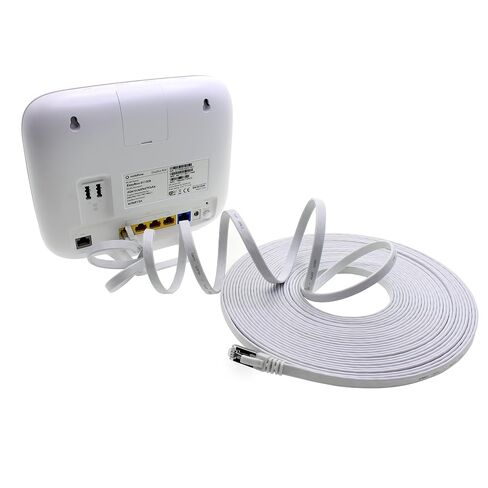 1aTTack.de 2m - 7-Colours - 7 Pieces CAT.7 Ethernet Gigabit LAN Cable (HIGH Speed Flat Networkcable) 600 MHz, 10000 Mbit/s, Slim, patchkabel (compatibel with CAT5 CAT5e CAT6 CAT6a Cat8) Ribbon in Kuwait