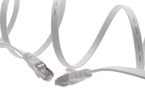 1aTTack.de Piatto Flat Slim Cat.7 Network Cable 1 m 7 Colours - 7pcs in Kuwait