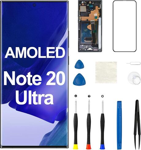 AMOLED for Samsung Galaxy Note 20 Ultra 4G 5G Screen Replacement with Frame in Kuwait