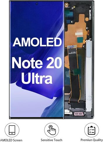 AMOLED for Samsung Galaxy Note 20 Ultra 4G 5G Screen Replacement with Frame in Kuwait