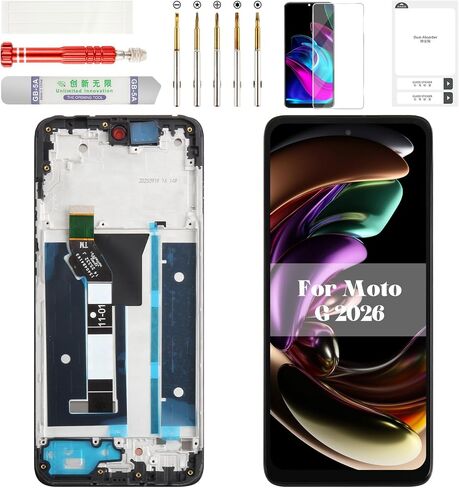 for Moto G 2026 LCD Screen Replacement for Moto g 2026 Digitizer Touch for Motorola XT2613-1 Phone Screen Display Assembly with Frame Black in Kuwait