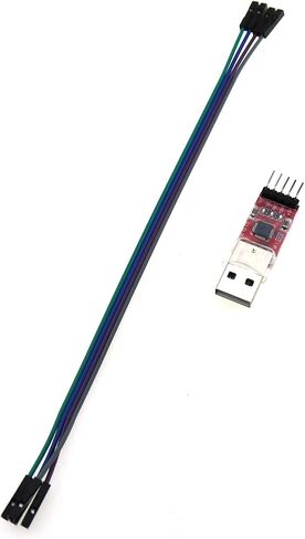 TAODAN 1 Set CP2102 USB 2.0 to TTL Module Serial Converter Adapter Module with Jumper Supports 3.3 V/5V Output Compatible with ESP8266/STM32/STC in Kuwait