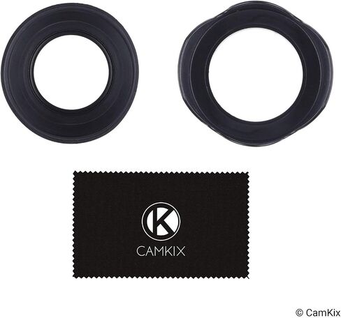 55mm Set of 2 Camera Lens Hoods - Rubber (Collapsible) + Tulip Flower - Sun Shade/Shield - Reduces Lens Flare and Glare - Blocks Excess Sunlight for Enhanced Photography and Video in Kuwait
