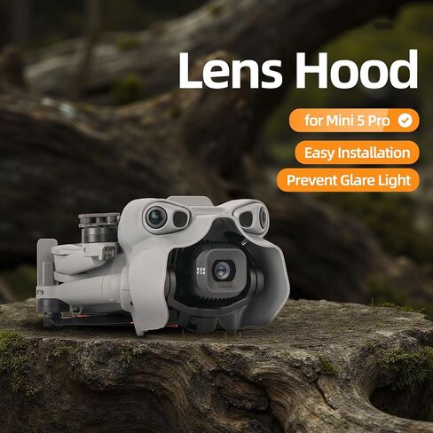 Anti-Glare Lens Hood & Gimbal Protector for DJI Mini 5 Pro - Camera Sun Shade Accessory in Kuwait