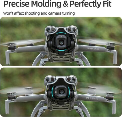Anti-Glare Lens Hood & Gimbal Protector for DJI Mini 5 Pro - Camera Sun Shade Accessory in Kuwait
