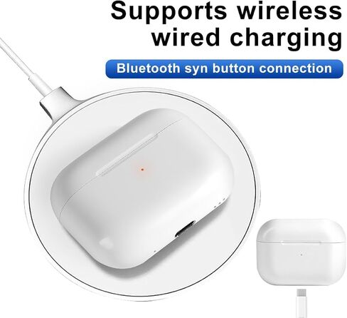 Wireless Charging Case for AirPods Pro 1st/2nd Generation, （USB C） Replacement CasWireless Charging Case for AirPods Pro 1st/2nd Generation, （USB C） Replacement Case (White) e in Kuwait