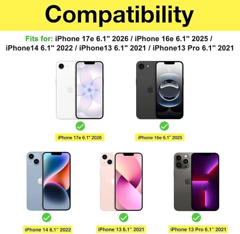 ProCase 2 Pack Privacy Screen Protector for iPhone 17e/ 16e/ 14/13 /13 Pro in Kuwait