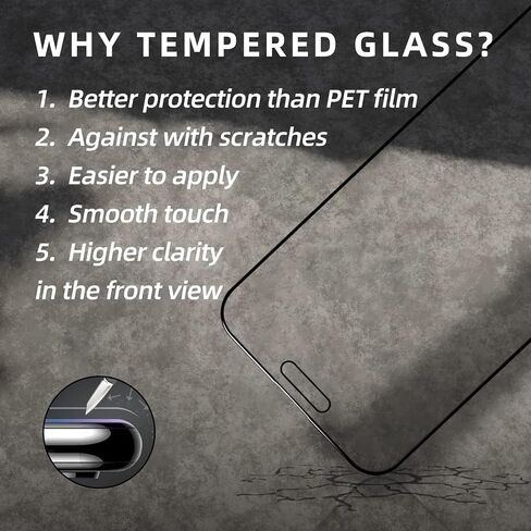 EGKimBa Privacy Screen Protector for iPhone 16 Pro Max, 6.9 inch Gradient Anti-Blue Light Tempered Glass - 2 Packs in Kuwait