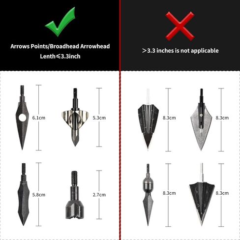 SPG Broadhead Case, Archery Broadhead Storage Box Large Capacity Crossbow Broadheads Holder Arrow Tip Case with Foam Padding for Compound Bow Crossbow Hunting Accessories in Kuwait