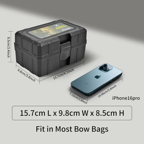 SPG Broadhead Case, Archery Broadhead Storage Box Large Capacity Crossbow Broadheads Holder Arrow Tip Case with Foam Padding for Compound Bow Crossbow Hunting Accessories in Kuwait