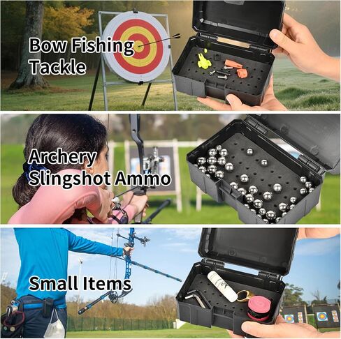 SPG Broadhead Case, Archery Broadhead Storage Box Large Capacity Crossbow Broadheads Holder Arrow Tip Case with Foam Padding for Compound Bow Crossbow Hunting Accessories in Kuwait