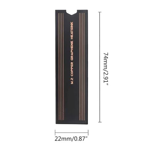 Laptop Copper Cooler Radiator Coating Heatsink Pad High Thermal Conductivity Cooling Pad M2 NVME SSD Heat Sink Copper Heatsink Laptop Memory Card Cooler Radiator Heat Sink Cooling Thermal Hard Disk in Kuwait