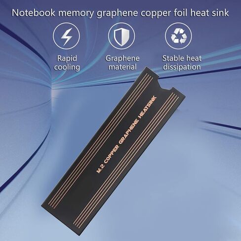 Laptop Copper Cooler Radiator Coating Heatsink Pad High Thermal Conductivity Cooling Pad M2 NVME SSD Heat Sink Copper Heatsink Laptop Memory Card Cooler Radiator Heat Sink Cooling Thermal Hard Disk in Kuwait