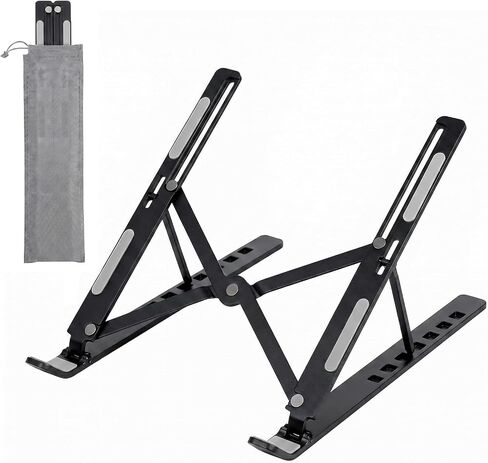 Marte Vanci Laptop Stand for Desk, 7 Angles Adjustable Aluminum Riser in Kuwait