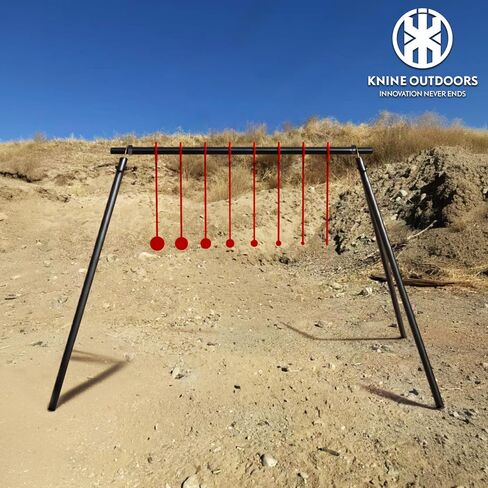 KNINE OUTDOORS AR500 Steel Spinning Target for .22 Rimfire with Stand, 1/4" in Kuwait