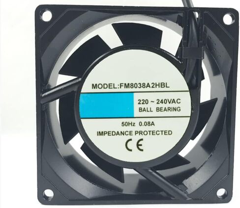 220V 0.08A 8038 Cooling Fan 80X80X38mm in Saudi Arabia