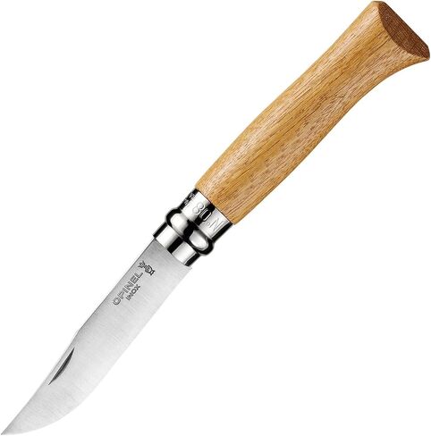 Opinel No. 8 - Stainless Steel Knife - Oak Handle in Kuwait