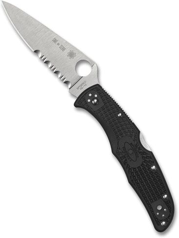 Spyderco Endura 4 Thin Red Line Folding Pocket Knife, CombinationEdge in Kuwait
