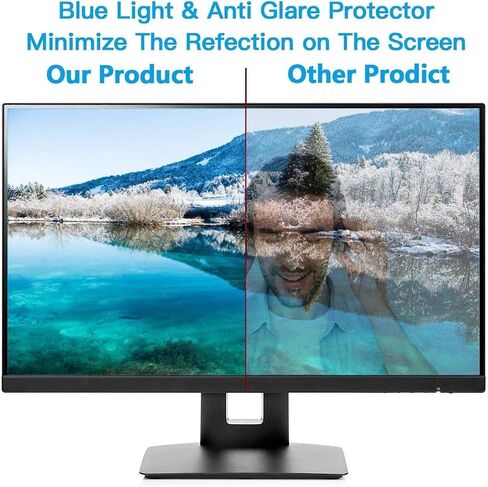 TV Anti Blue Light Screen Protector for 32-75 Inch Monitor Anti-Glare Screen Protector Blocks Harmful Blue Light Eye Protection Filter Film (Colour: Matte Version Size: 70 Inch 1538 x 869 mm) (Matte in Kuwait