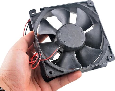 12cm Dual Ball Bearing Axial Flow Cooling Fan 4715KL-05W-B20 DC24V 0.28A 2Pin Frequency Converter 120x120x38mm for Computer Case in Kuwait